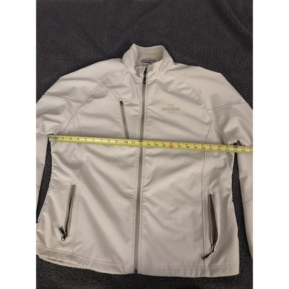 Port Authority Oshkosh Embroidered Fall Jacket Ladies Core Soft Shell 2XL Cream - Picture 7 of 8